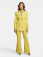 Sophia | Costume blanc élégant pour femme avec pantalon évasé