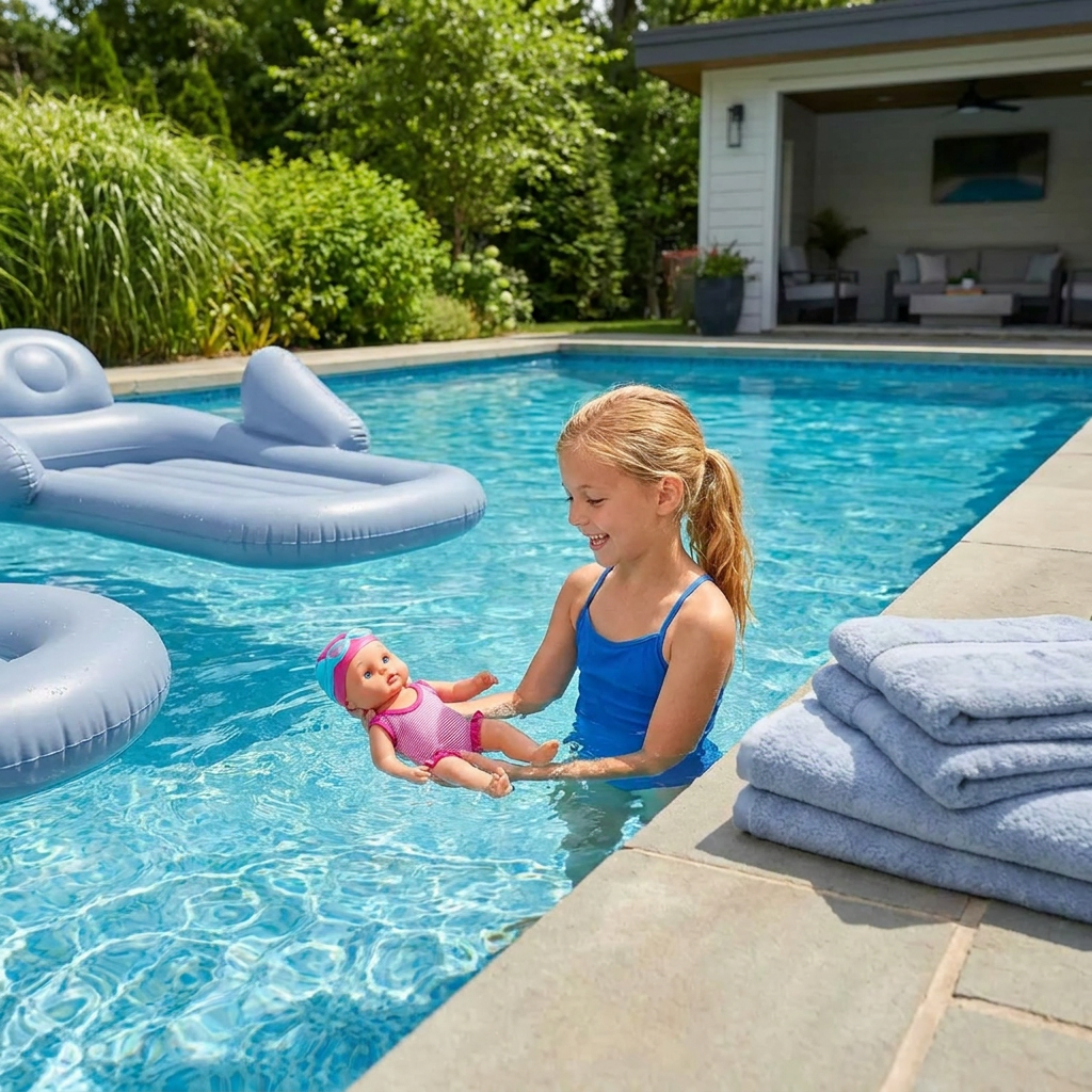 Poupée bébé nageur avec action électrique étanche pour la baignade et la piscine