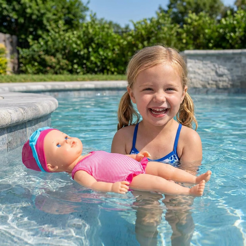 Poupée bébé nageur avec action électrique étanche pour la baignade et la piscine