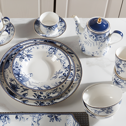 Théière chic anglaise en verre avec infuseur