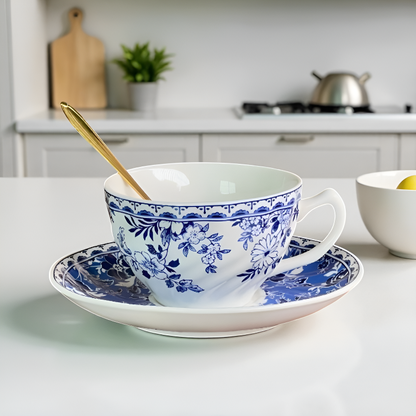 Théière chic anglaise en verre avec infuseur