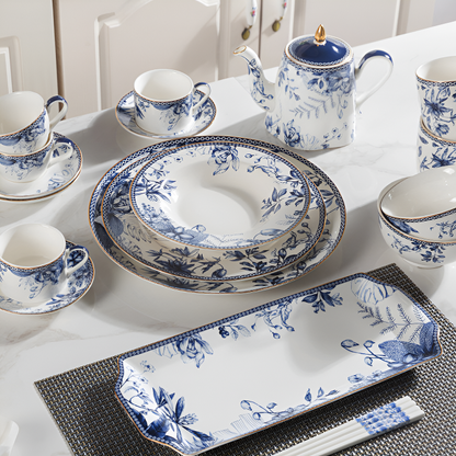 Théière chic anglaise en verre avec infuseur