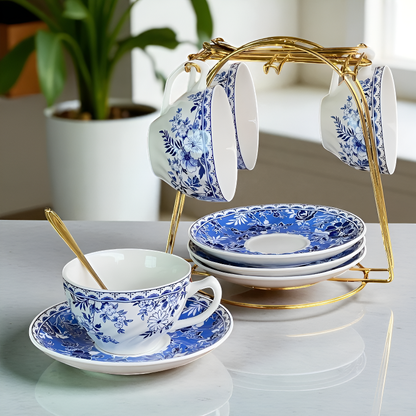 Théière chic anglaise en verre avec infuseur