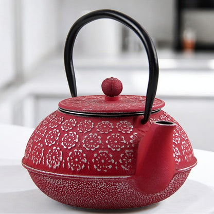 Théière en fonte rouge – Rouge passion vintage