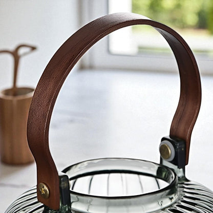 Théière en verre fleur de thé – Rétro chic sculptural