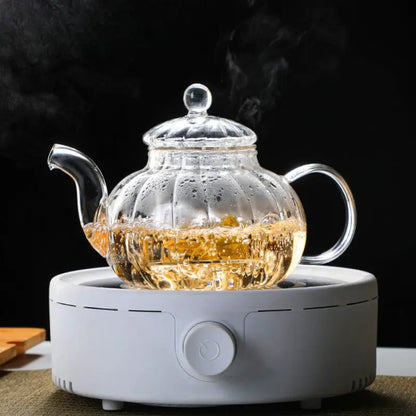 Théière en verre soufflé – L’art vivant du thé