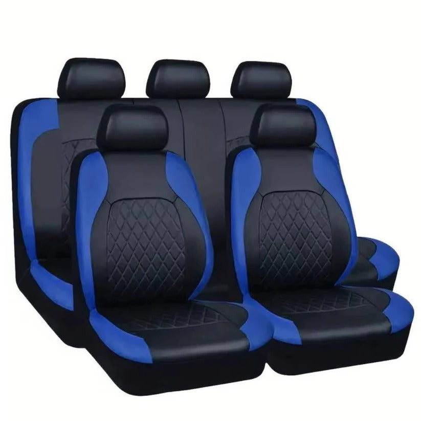 Housses de siège de voiture universelles en cuir PU imperméable, ensemble complet de 5 sièges pour voitures, SUV et camions
