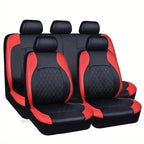 Housses de siège de voiture universelles en cuir PU imperméable, ensemble complet de 5 sièges pour voitures, SUV et camions
