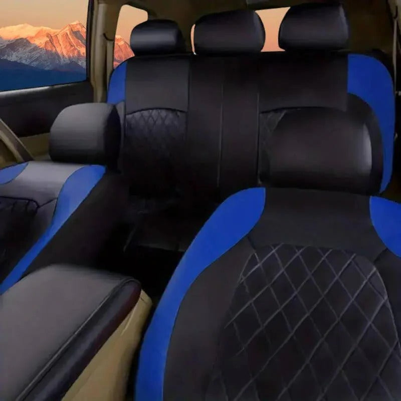 Housses de siège de voiture universelles en cuir PU imperméable, ensemble complet de 5 sièges pour voitures, SUV et camions
