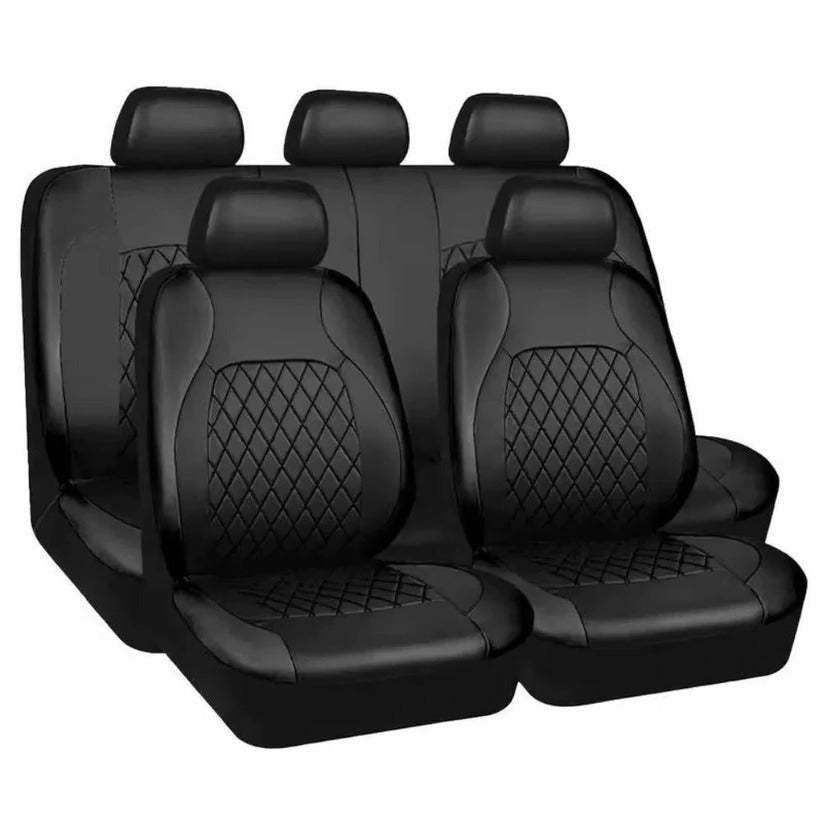 Housses de siège de voiture universelles en cuir PU imperméable, ensemble complet de 5 sièges pour voitures, SUV et camions