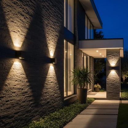 Lampe Murale Cubique Moderne avec Capteur de Mouvement Intégré