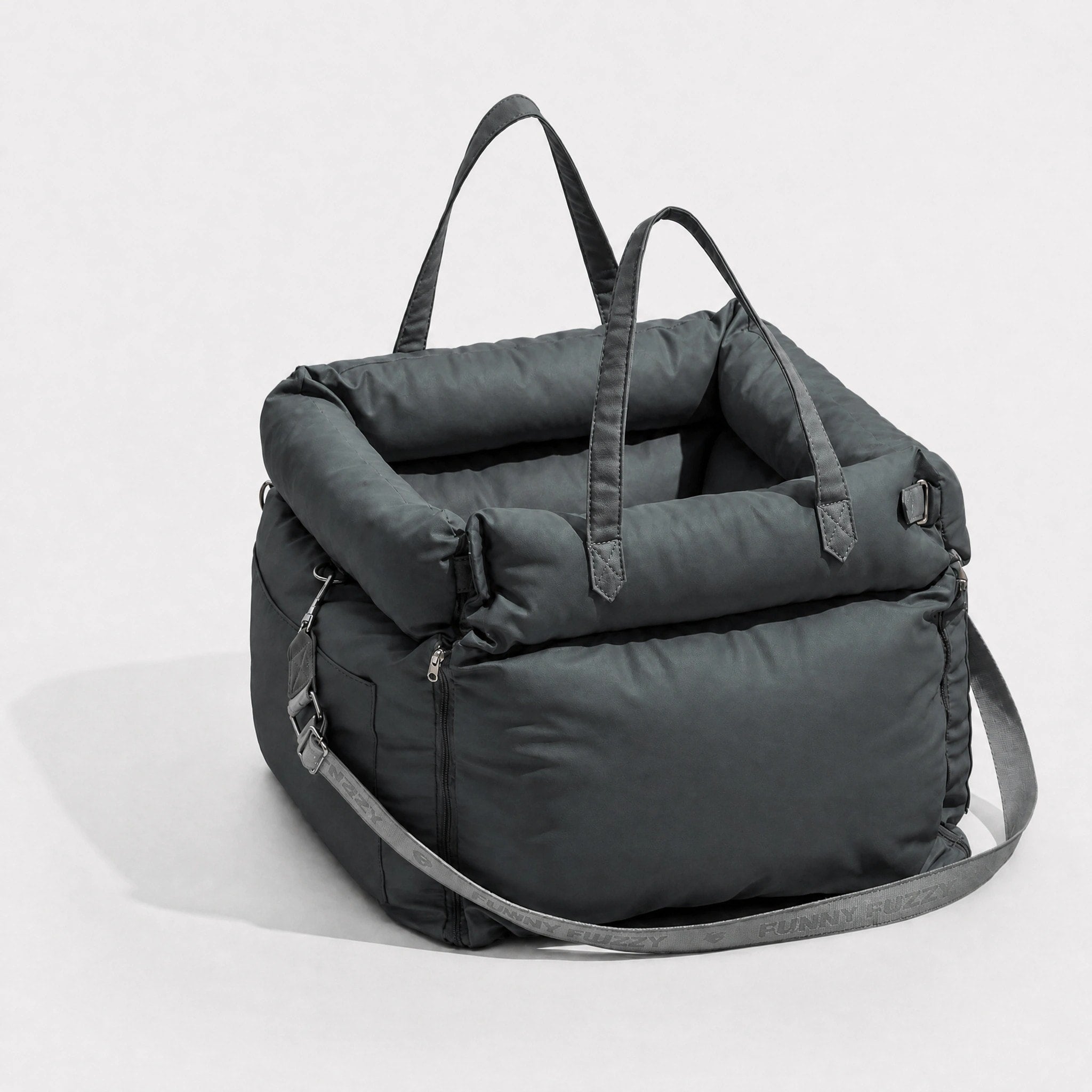 Siège auto imperméable pour chien avec système LATCH, laisse de sécurité et lit de voyage extensible