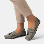 Women Elegant Orthopaedic Fabric Loafers | Comfortable Slip-On Shoes for All-Year-Round Wear 4