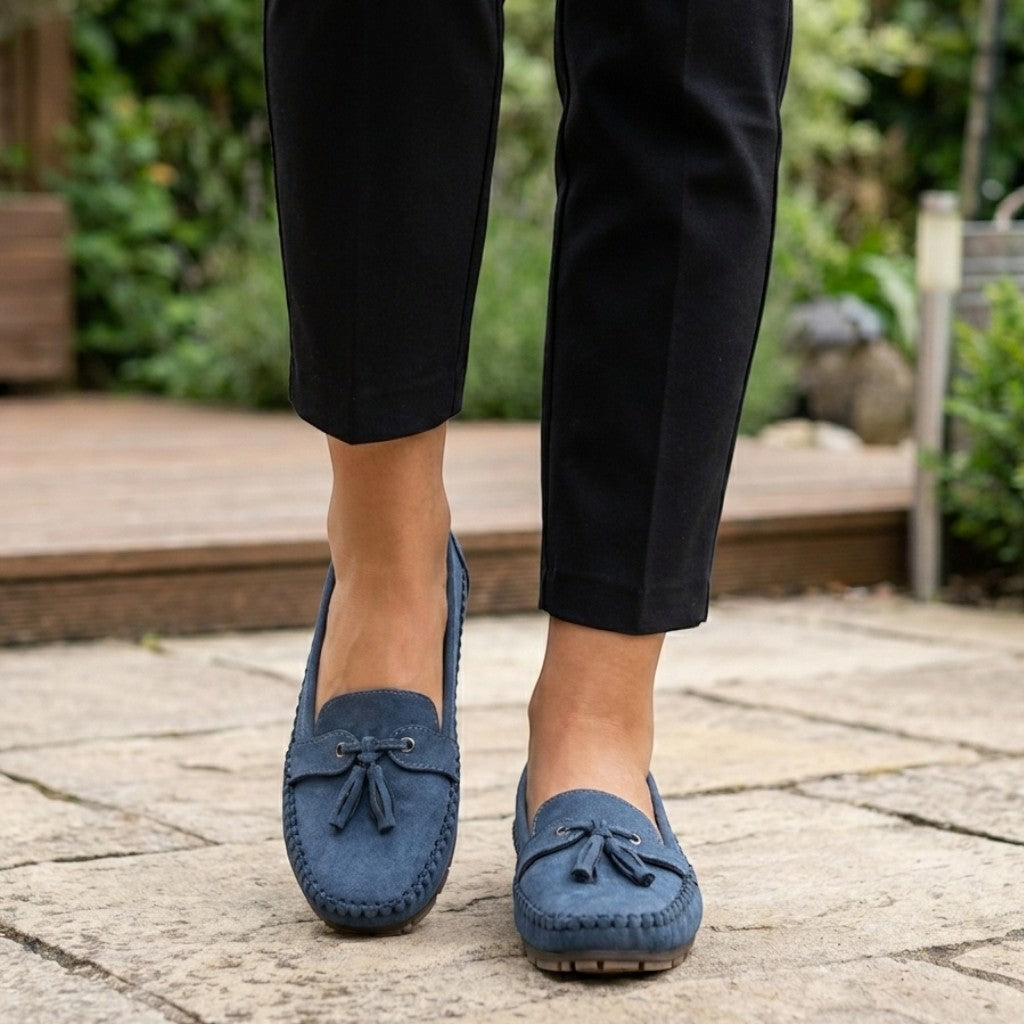 Women Elegant Orthopaedic Fabric Loafers | Comfortable Slip-On Shoes for All-Year-Round Wear 2
