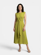 Womens A-Line Midi Dress | Elegant Sleeveless Design for All-Season Wear 4