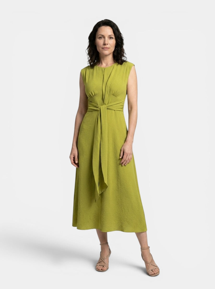 Womens A-Line Midi Dress | Elegant Sleeveless Design for All-Season Wear 4