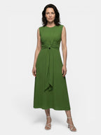Womens A-Line Midi Dress | Elegant Sleeveless Design for All-Season Wear 8