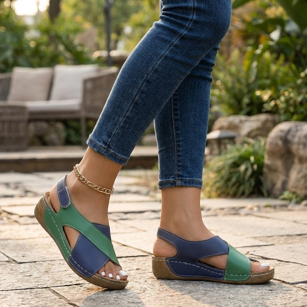 Sandalias de tela ajustables para mujer | Calzado veraniego cómodo y elegante