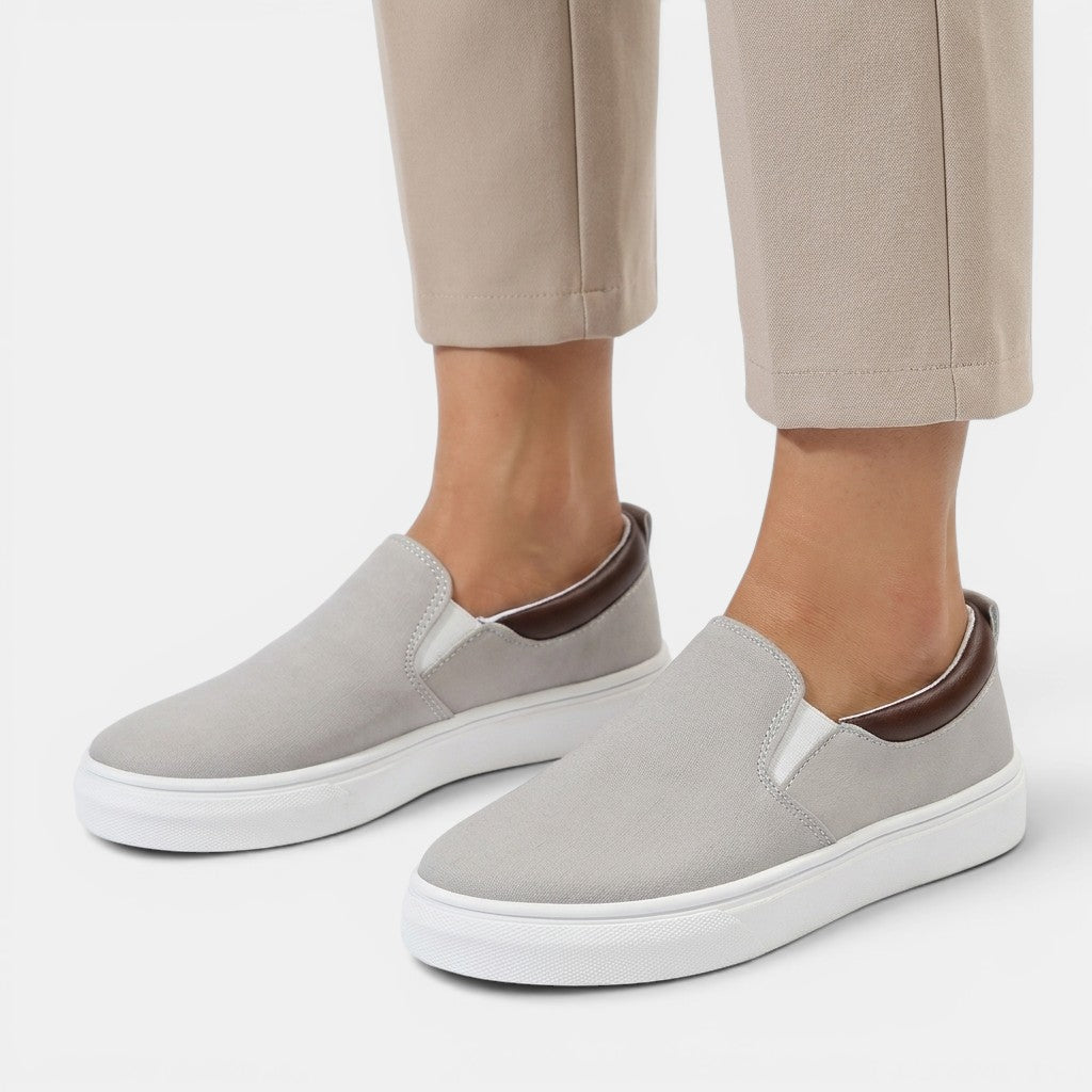 Womens Breathable Fabric Slip-On Shoes | Chic Casual Comfort Footwear 4
