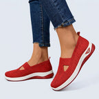 Womens Breathable Fabric Slip-On Shoes | Comfortable Supportive Orthopedic Footwear 7