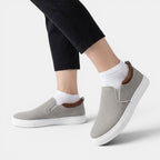 Womens Breathable Fabric Slip-On Sneakers | Comfortable Casual Everyday Shoes 4