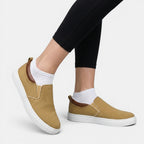 Womens Breathable Fabric Slip-On Sneakers | Comfortable Casual Everyday Shoes 3