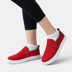 Womens Breathable Fabric Slip-On Sneakers | Comfortable Casual Everyday Shoes 5