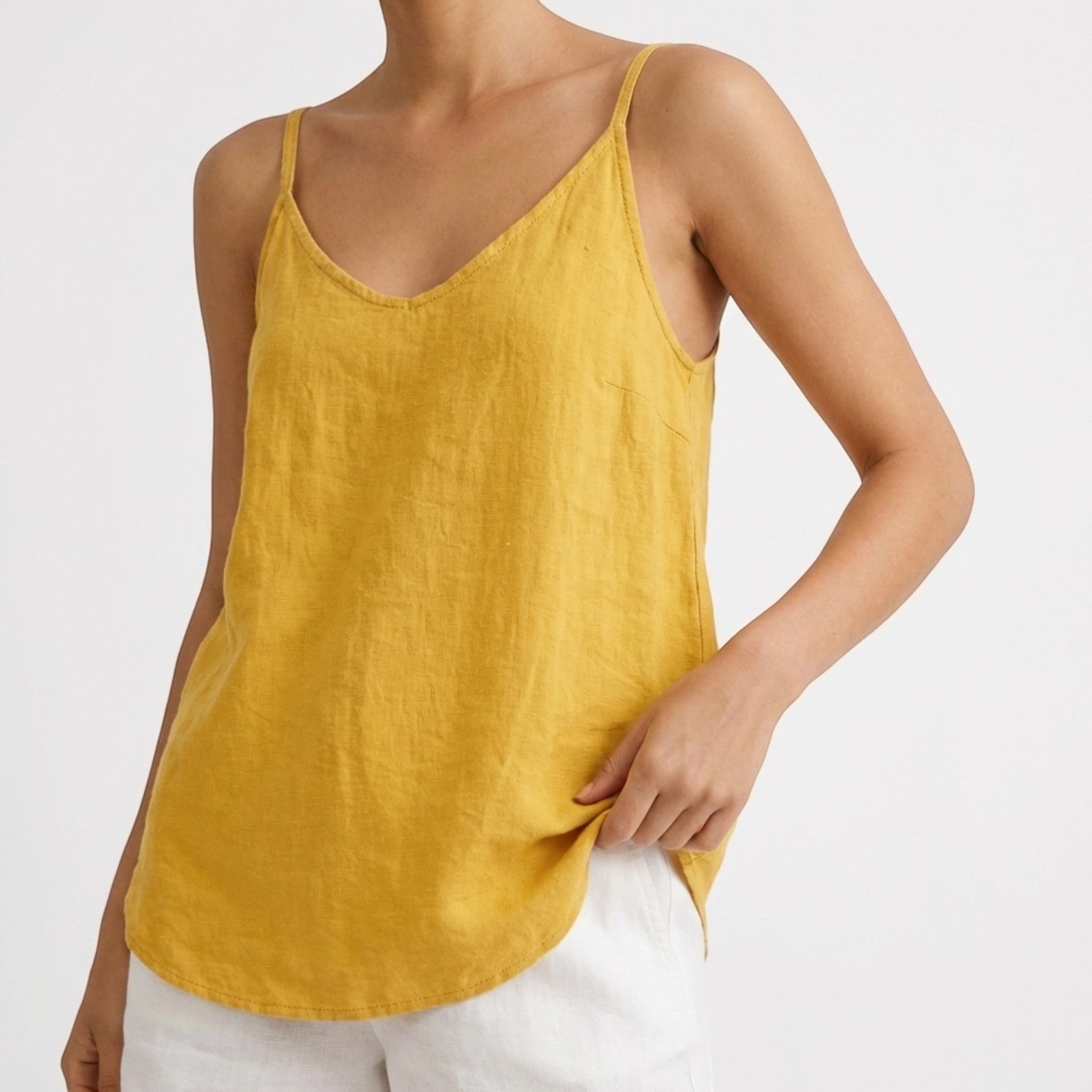 Womens Breathable Linen Tank Top | Relaxed Fit Spring & Summer Essential 13