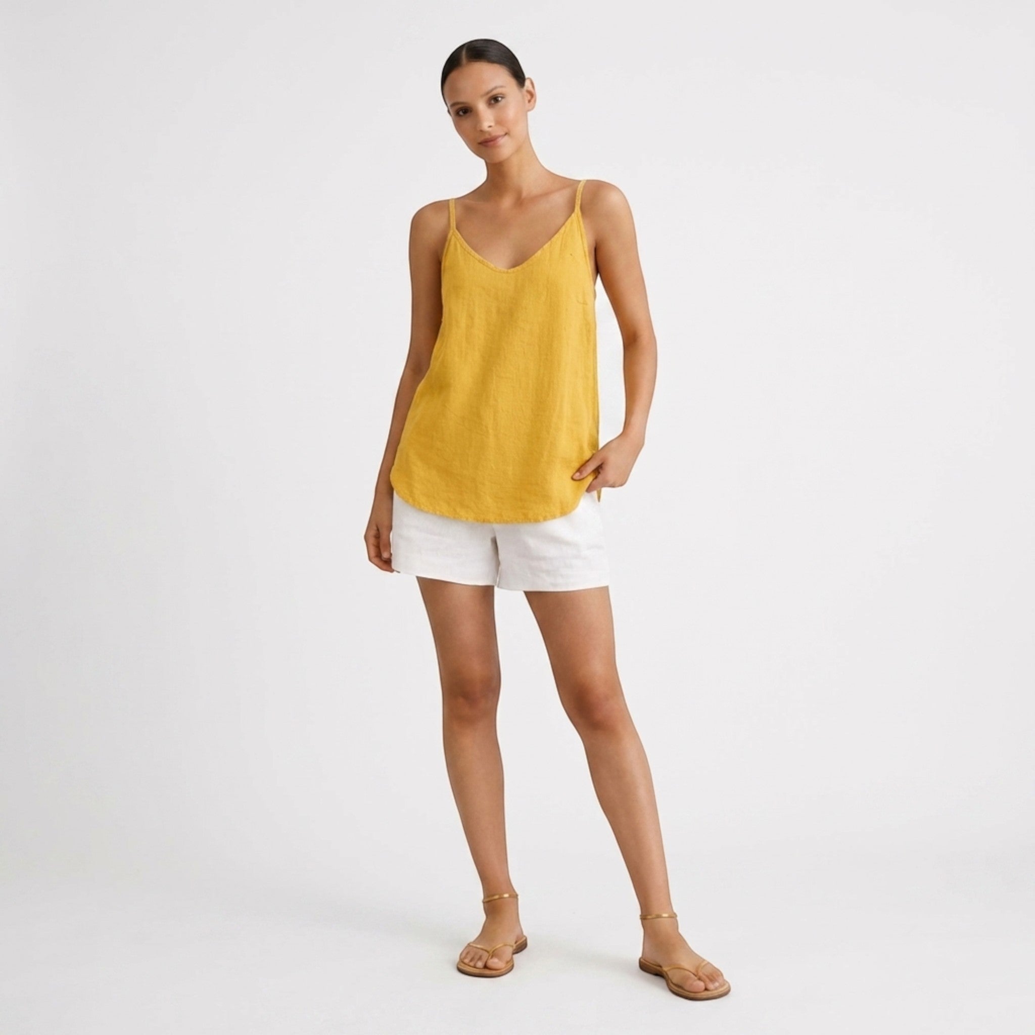 Womens Breathable Linen Tank Top | Relaxed Fit Spring & Summer Essential 12