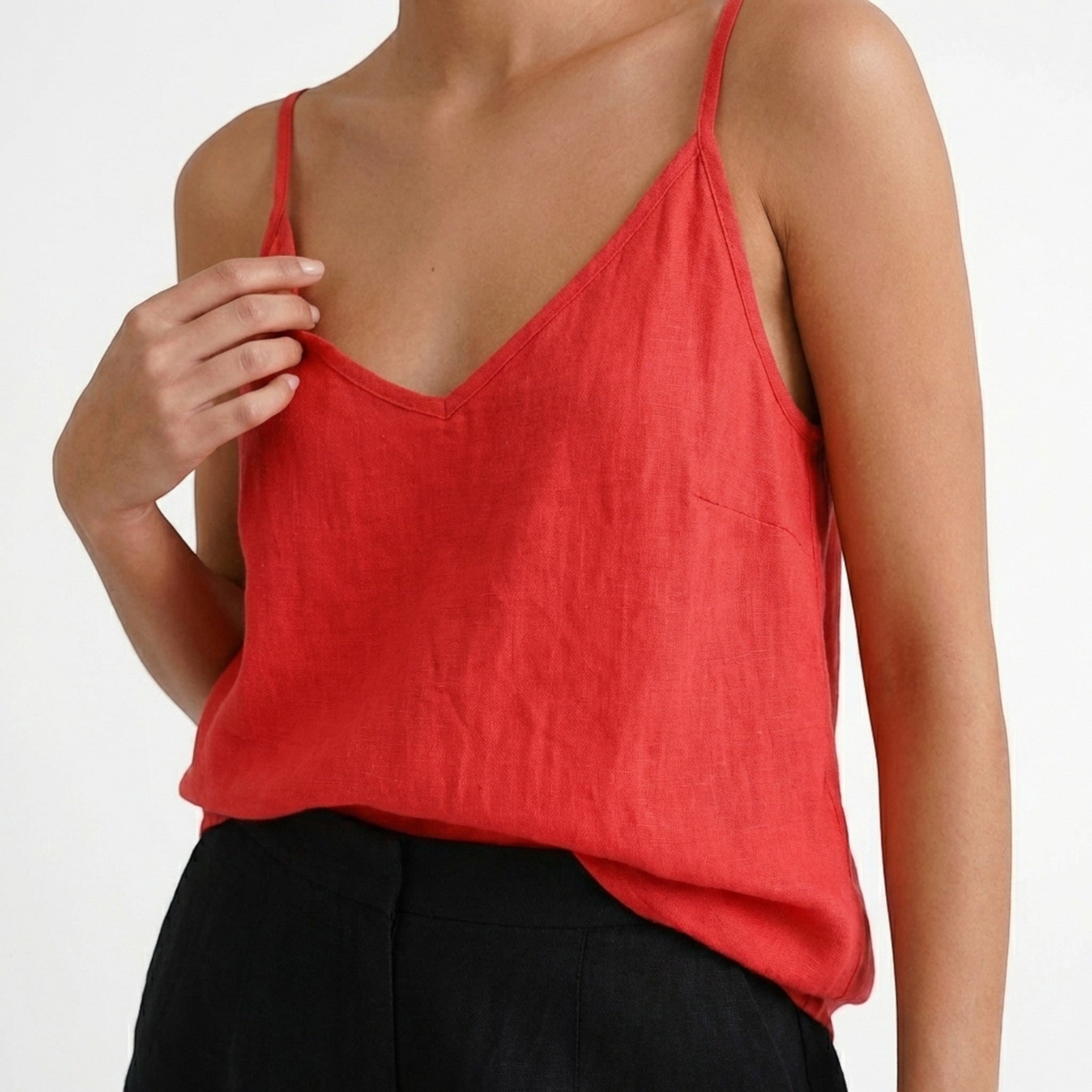 Womens Breathable Linen Tank Top | Relaxed Fit Spring & Summer Essential 15