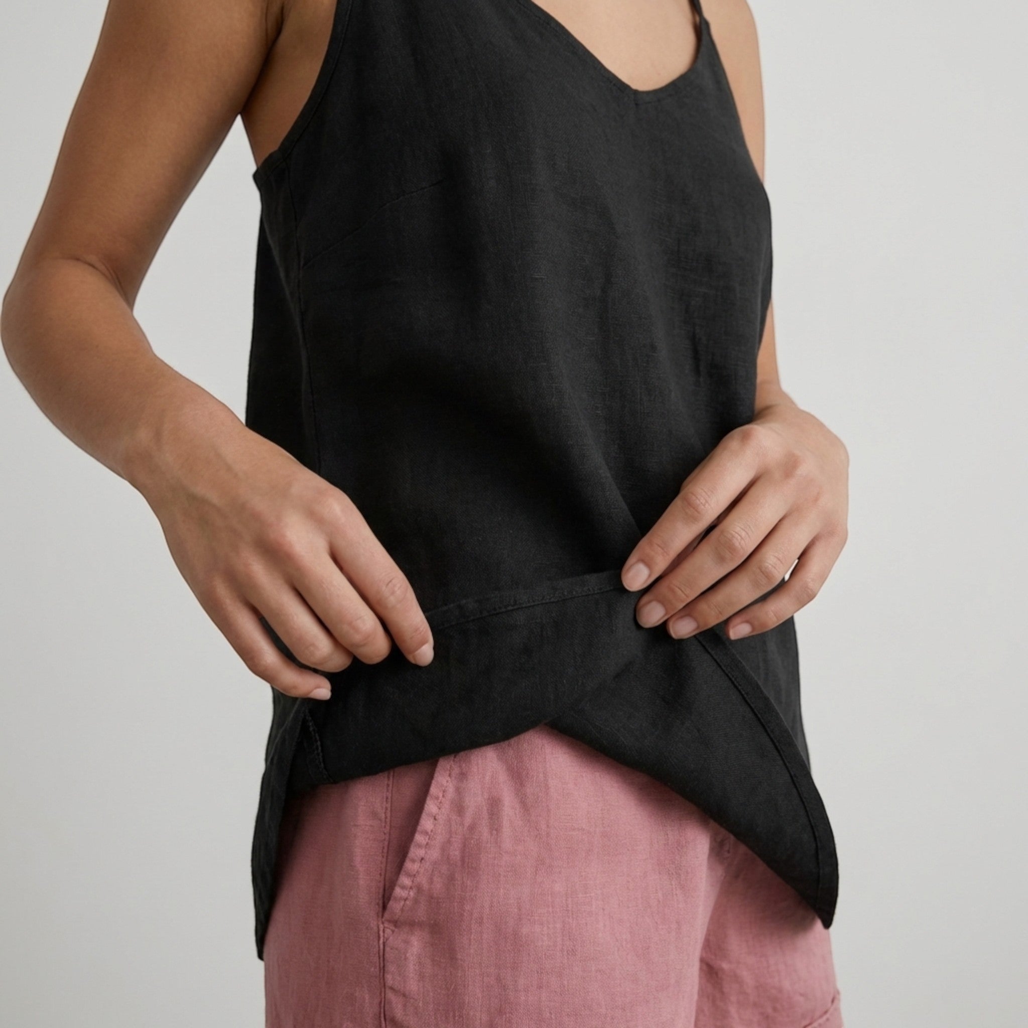 Womens Breathable Linen Tank Top | Relaxed Fit Spring & Summer Essential 9