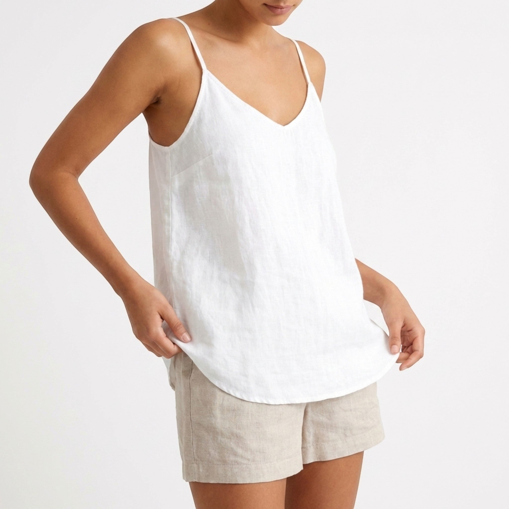 Womens Breathable Linen Tank Top | Relaxed Fit Spring & Summer Essential 7