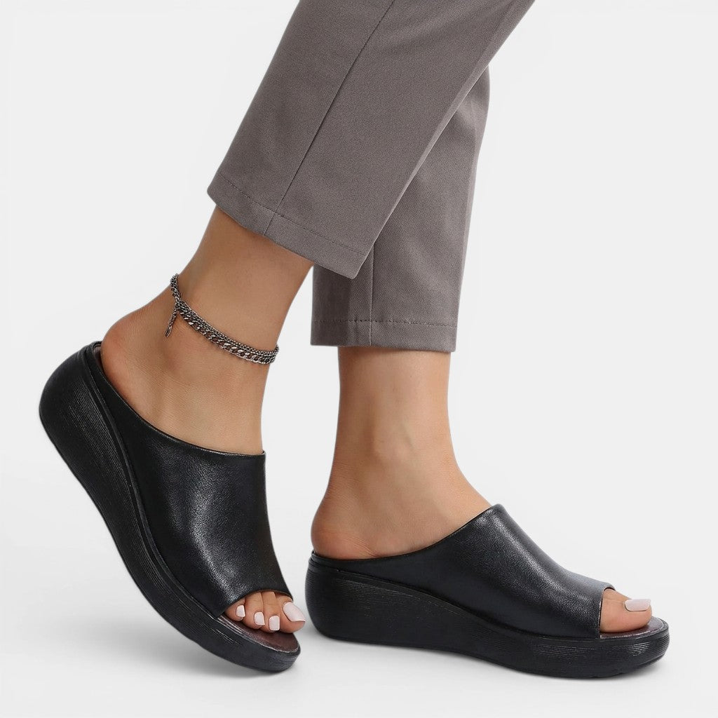 Womens Cushioned Synthetic Slide Sandals | Elegant Comfortable Summer Footwear 3