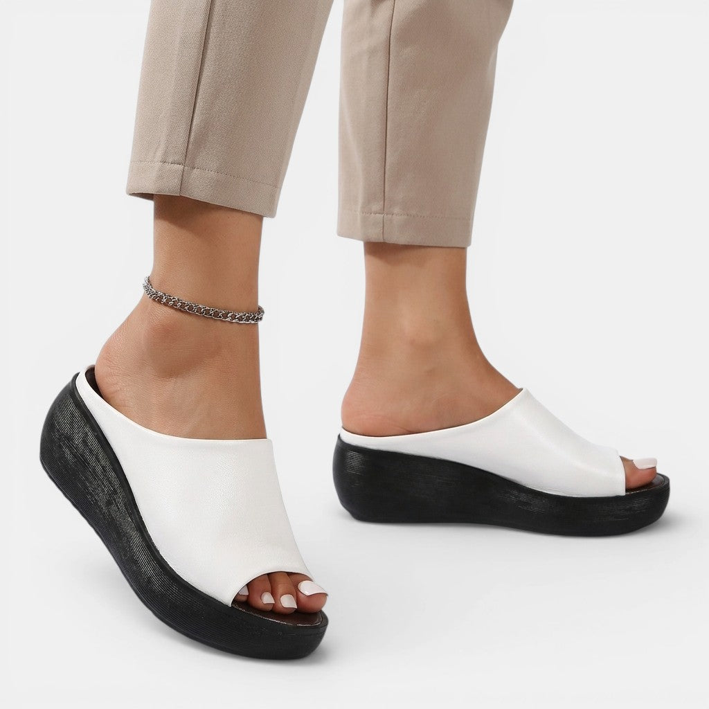 Womens Cushioned Synthetic Slide Sandals | Elegant Comfortable Summer Footwear 4
