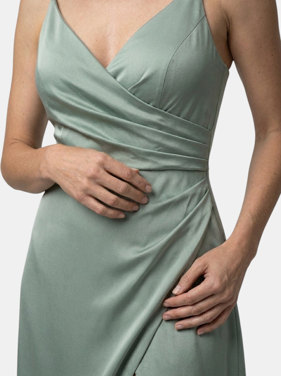 Women's Draped Cowl Neck Maxi Dress | Refined Wedding Guest Style