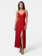 Women's Draped Cowl Neck Maxi Dress | Refined Wedding Guest Style