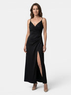 Women's Draped Cowl Neck Maxi Dress | Refined Wedding Guest Style