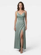 Women's Draped Cowl Neck Maxi Dress | Refined Wedding Guest Style