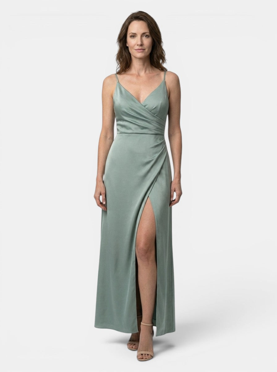 Women's Draped Cowl Neck Maxi Dress | Refined Wedding Guest Style