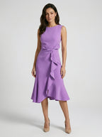 Women's Elegant Asymmetric Midi Dress | Chic Sleeveless Cocktail Evening Wear