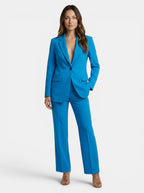 Ensemble blazer élégant et pantalon large pour femme | Costume pantalon stylé toutes saisons pour femme