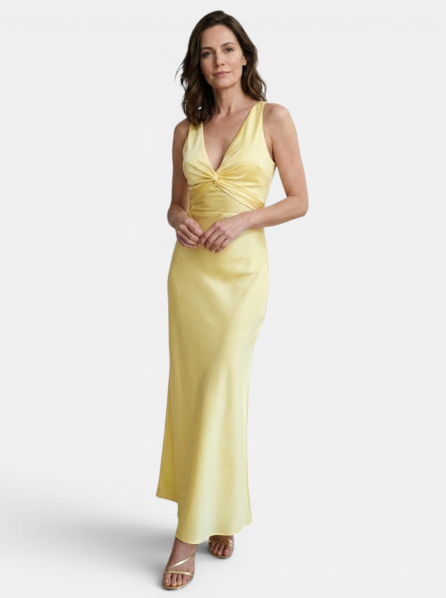 Womens Elegant Chiffon Maxi Dress | Sophisticated Sleeveless Formal Gown 2