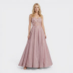 Robe longue élégante ornée pour femme | Robe de soirée formelle gracieuse