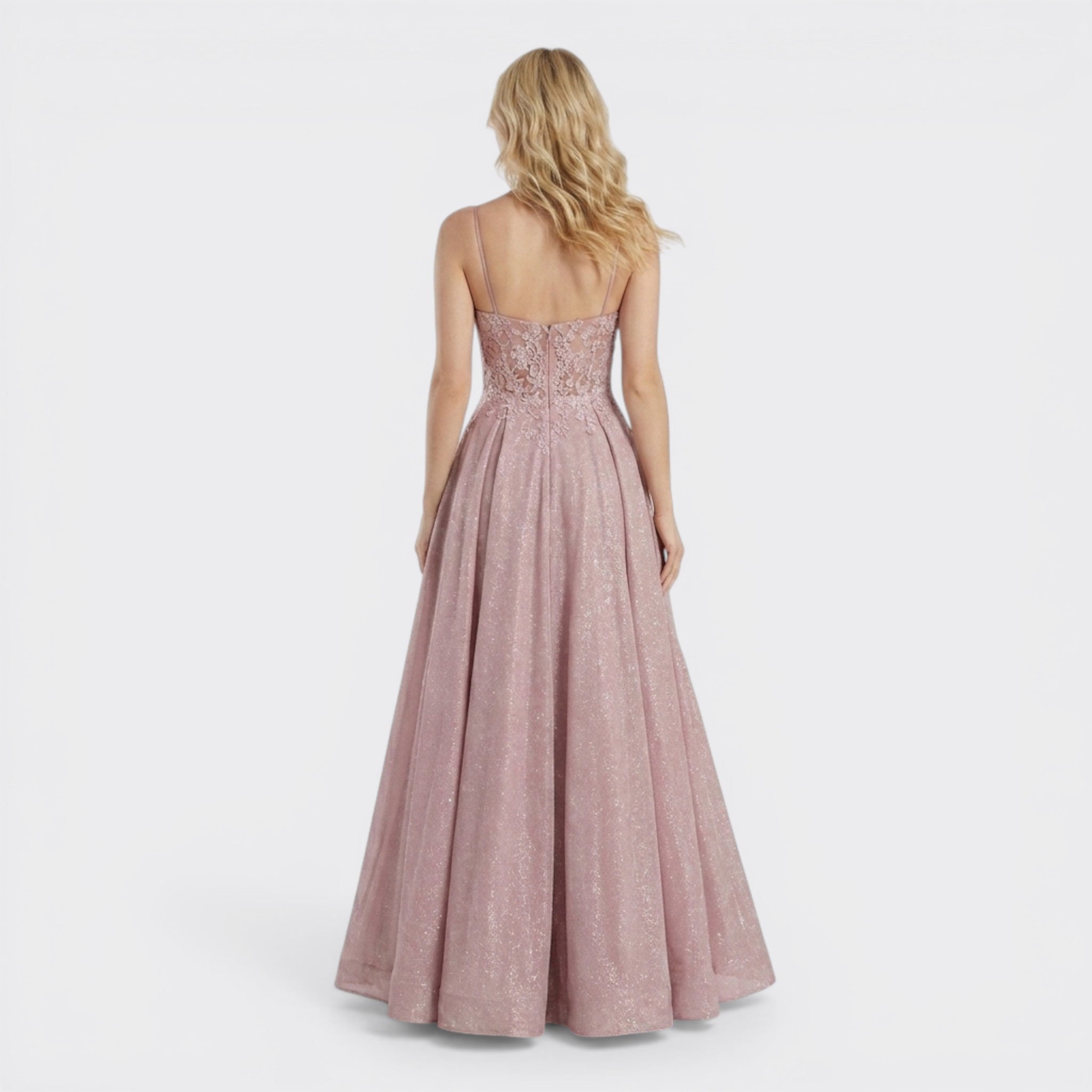 Robe longue élégante ornée pour femme | Robe de soirée formelle gracieuse