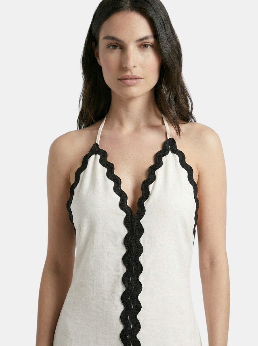 Robe longue fluide élégante pour femme | Robe de soirée d'été flatteuse pour la silhouette