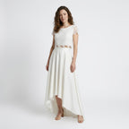 Womens Elegant Lace Two-Piece Bridal Gown | Romantic Flowing Maxi Wedding Dress 2