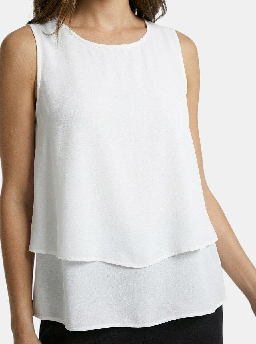 Women's Elegant Linen Two Piece Set | Sleeveless Top and Straight-Leg Trousers for Spring and Summer