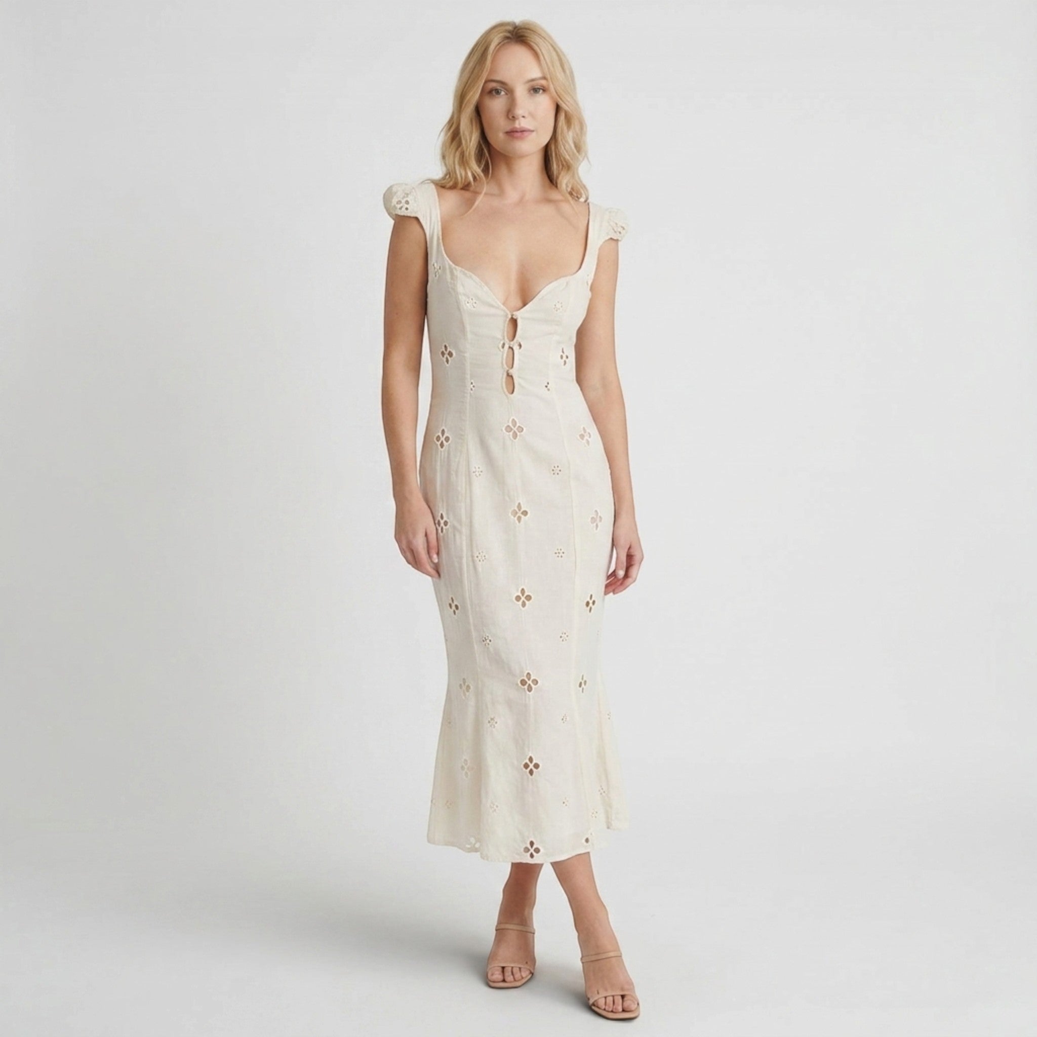 Robe Sirène Élégante pour Femme | Robe de Soirée Ajustée Romantique