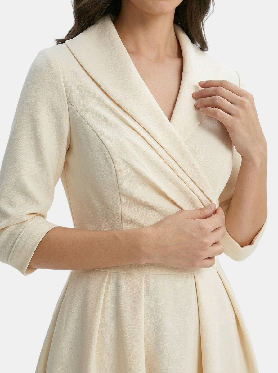 Robe midi élégante pour femme | Tenue de soirée formelle polyvalente avec poches discrètes