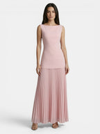 Women's Elegant Pleated Maxi Dress | Chic Sleeveless Summer Evening Gown